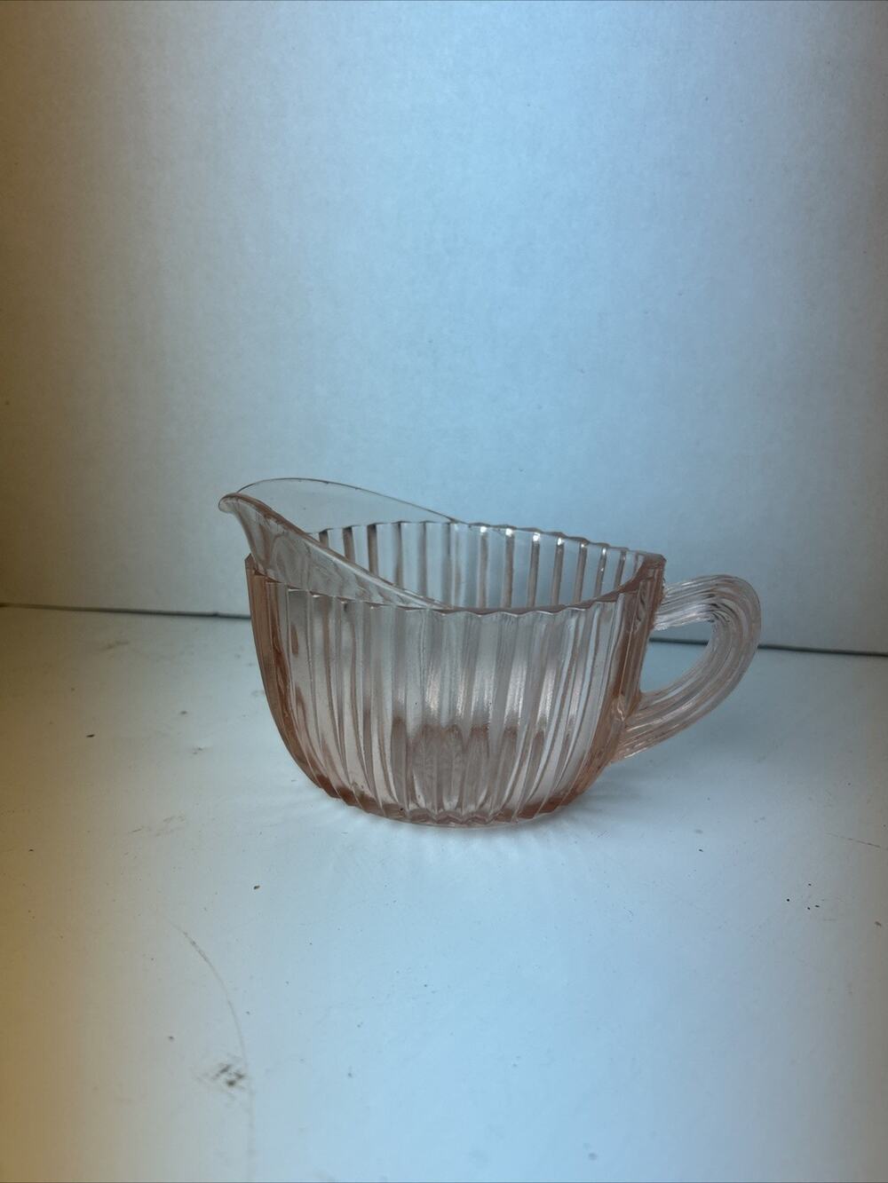Vintage Pink Depression Glass Manhattan Creamer VGC